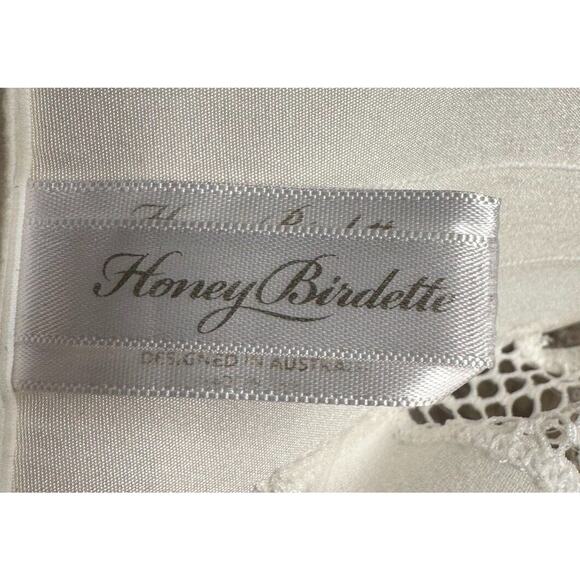 RARE🔥 Honey Birdette AXL🤍 White FULL 4 Piece Set 32DD, S, S Thong & Brief - Picture 9 of 16